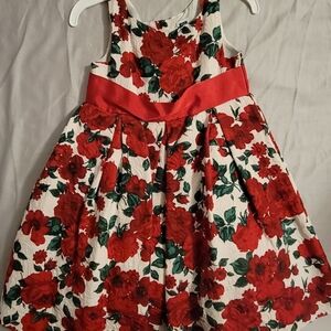 Janie and Jack Red Floral Dress